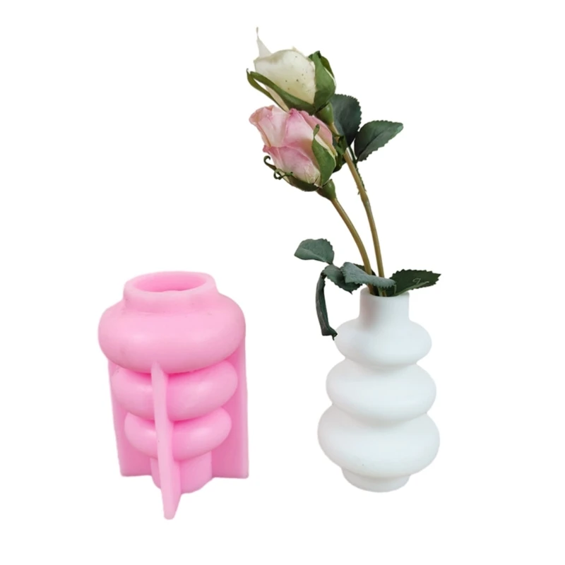 

Concrete Mould Hand-Making Plant Pot Mold Simple Hand-making Silicone Molds Silicone Material for DIY Flower Vase 37JB