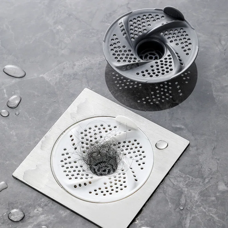 1/3/6 Pcs Japanese Swirl Hair Catcher, Universal Bathroom Sink Strainer, Anti-Clog Drain Filter