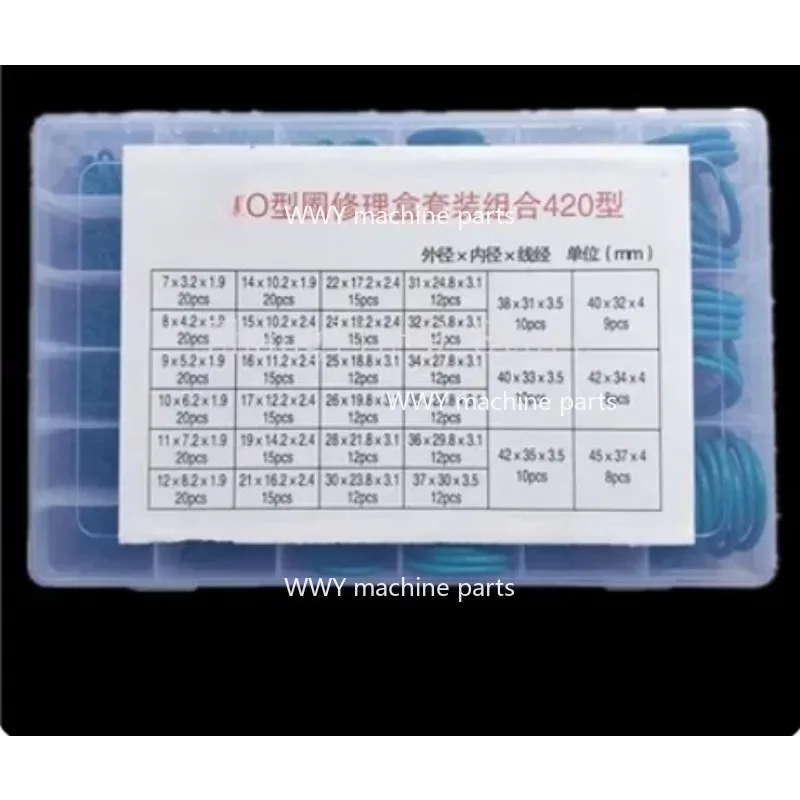 Suitable for Rubber Ring Green O-ring Sealing Rubber Gasket Gasket Set Combination Kit Box