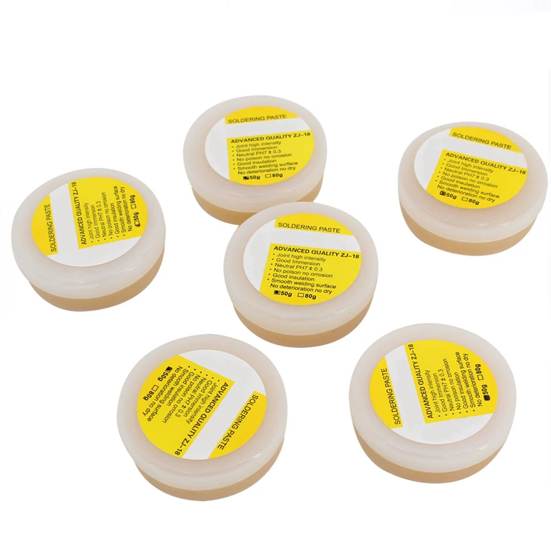 80G Eco-friendly Flux Paste Soldering Neutral Oil Large Box Weakly Alkaline Rosin Component Electronic Non-Cleaning Solder Repai