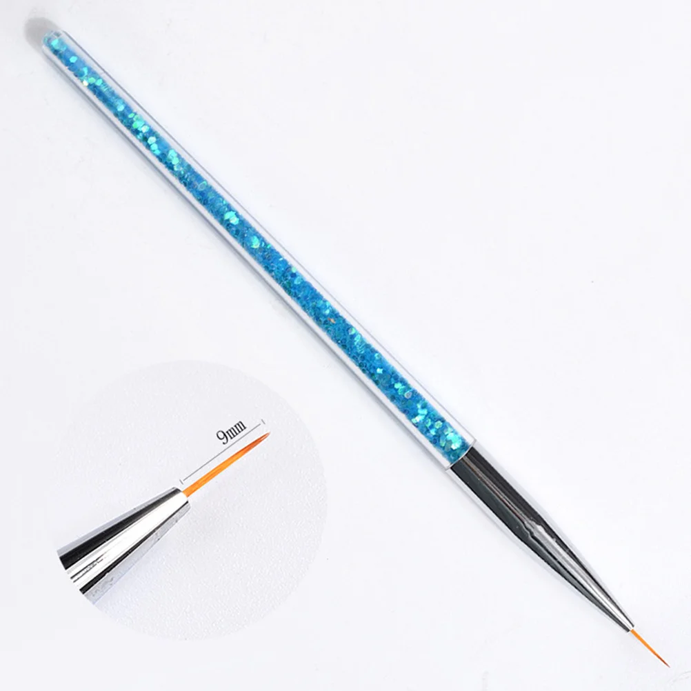 Set di pennelli per nail art da 3 pezzi con punte di rivestimento fine per verniciatura dettagliata delle unghie Design leggero e portatile per progetti di bellezza fai-da-te