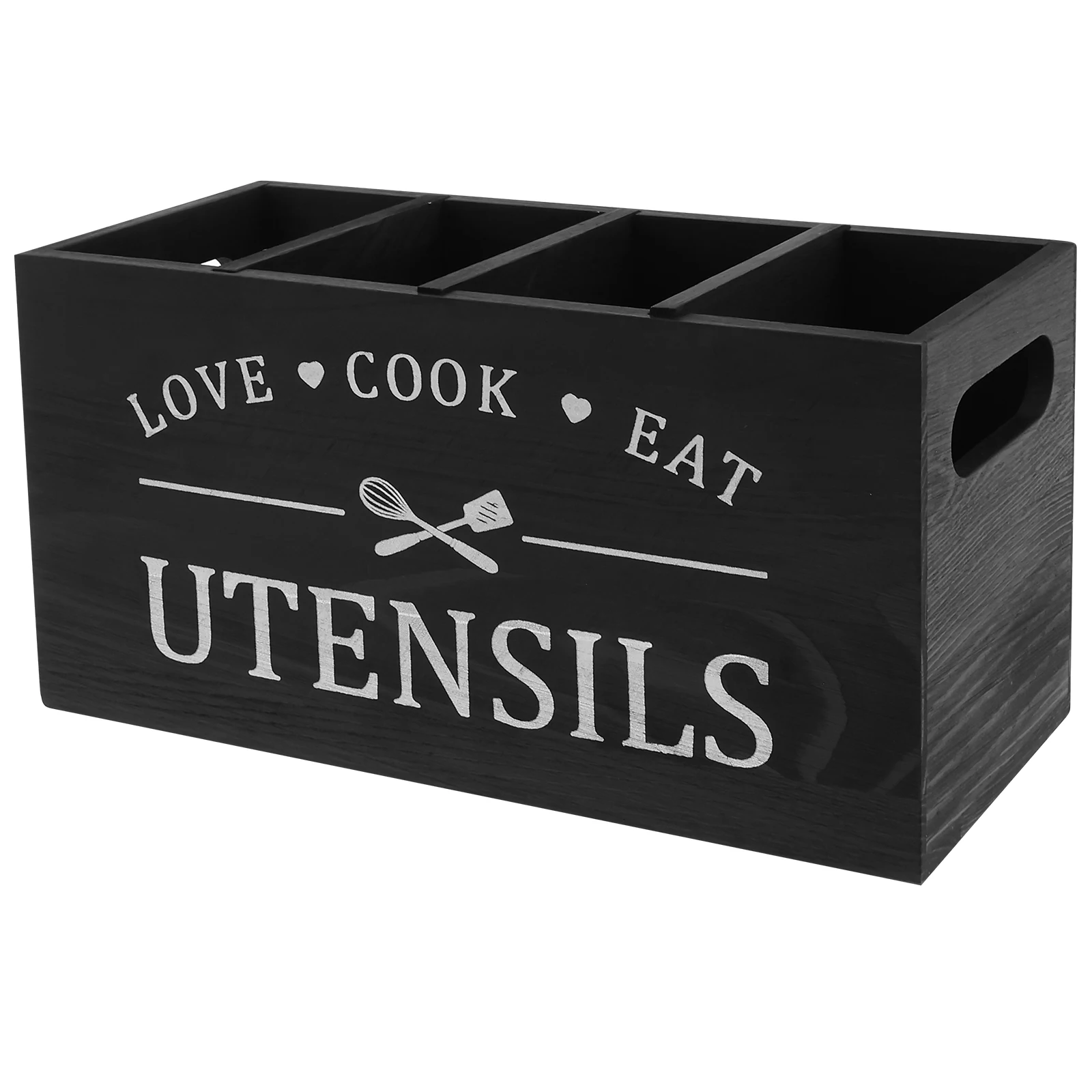 Wooden Storage Rack For Baking Utensils Move Around Countertops With Ease For Kitchen Hopsticks Spoon Storage Box Widely Used
