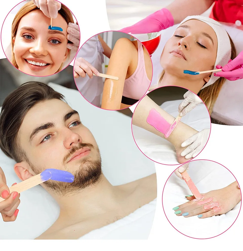 Foldable Depilator Wax Heater Silicone Wax Pot Heating Melting Wax Bean Non-Stick Pan Easy to Clean Beauty Care