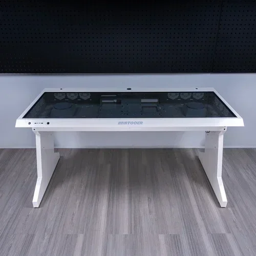 Computer Case Integrated High-End Cool Special-Shaped Game Tables Built-in Fully Transparent Large Case Computer Desk