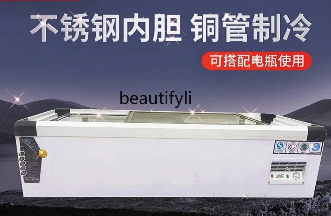 Armário de exibição refrigerado A61, barraca de triciclo, freezer, espeto frito de lanche, freezer removível de mesa, manutenção comercial fresca