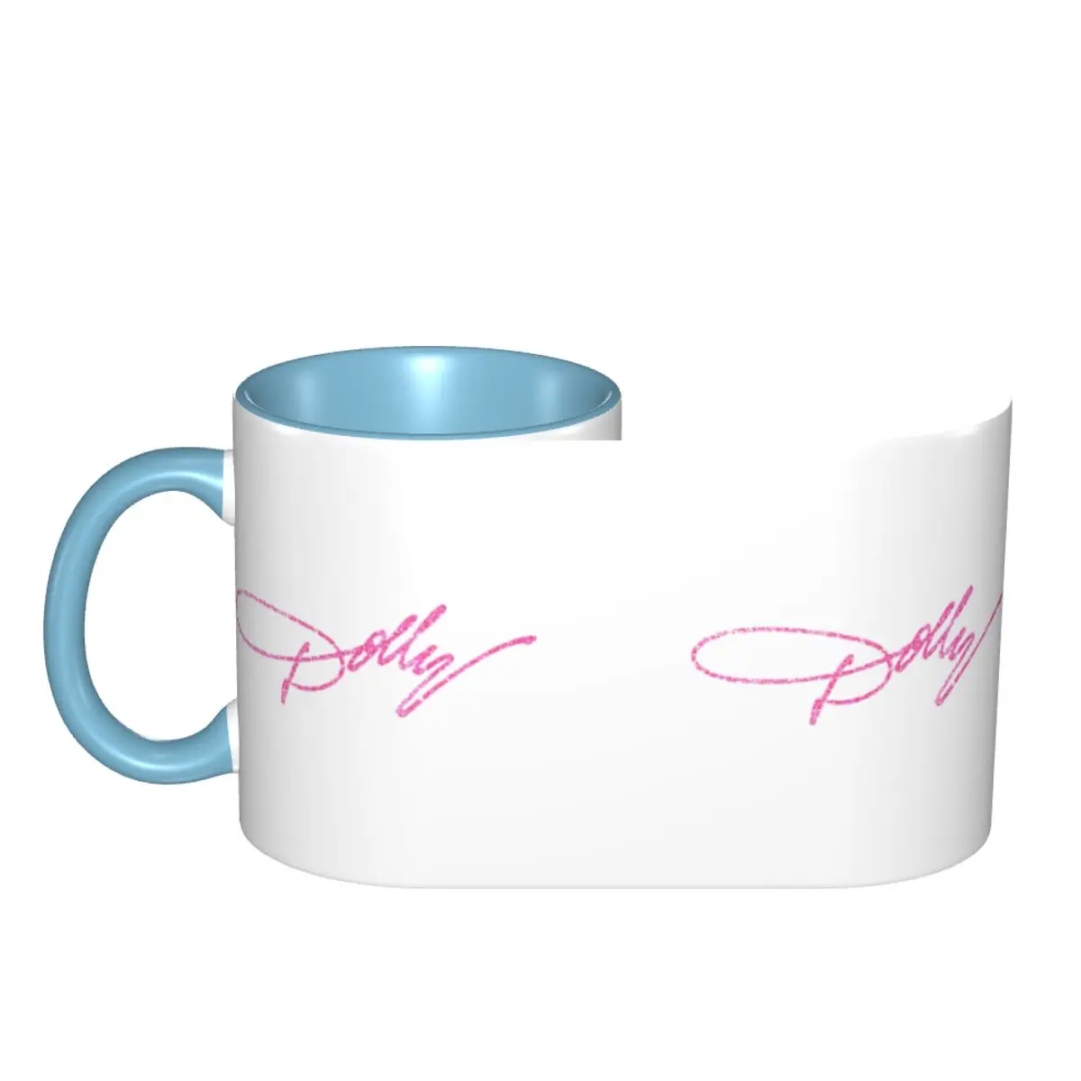 Dolly Parton Pink Sparkle Mug Funny Ceramic Coffee Cups Tea Mugs Milk Cup Drinkware Gift for Friends DIY Custom