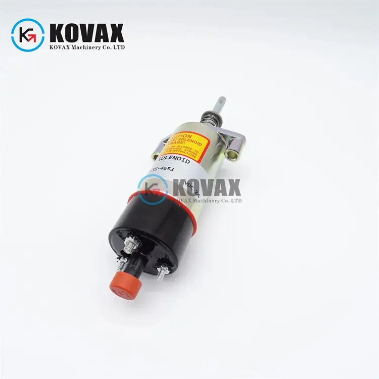 155-4653 24V Fuel Shut Off Solenoid For Caterpillar CAT E330B Excavator 3306 3304 3406 engine