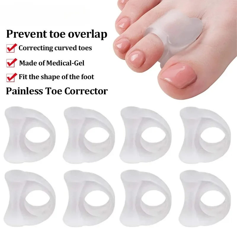 

2/4PCS Silicone Toes Separator Bunion Bone Ectropion Adjuster Toes Outer Appliance Foot Care Tool Hallux Valgus Corrector