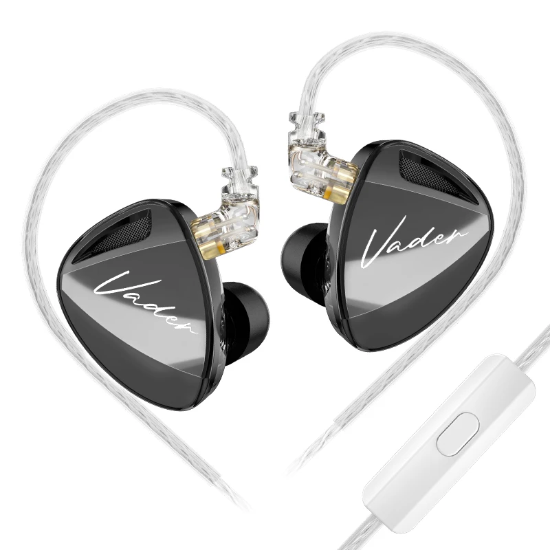 KZ Vader in-ear monitor, hifi-hoofdtelefoon, aanpasbare hoofdtelefoonschakelaanpassing, ontwerp van de Zobel Network-headset