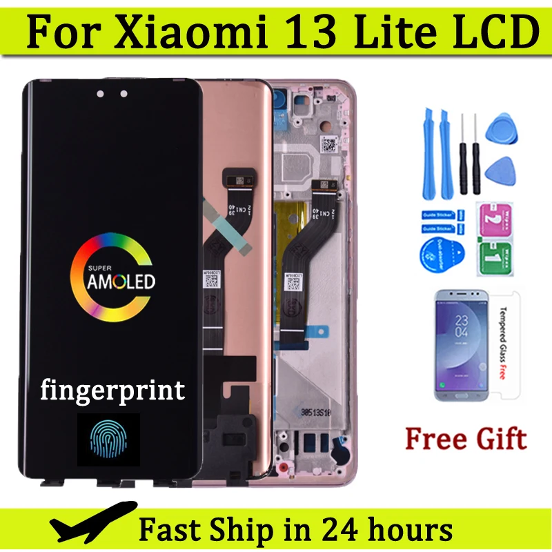 

6.55" Amoled For Xiaomi 13 Lite LCD Display Touch Screen Digitizer Assembly For Xiaomi Mi 13 Lite 13Lite 5G LCD Repair Parts