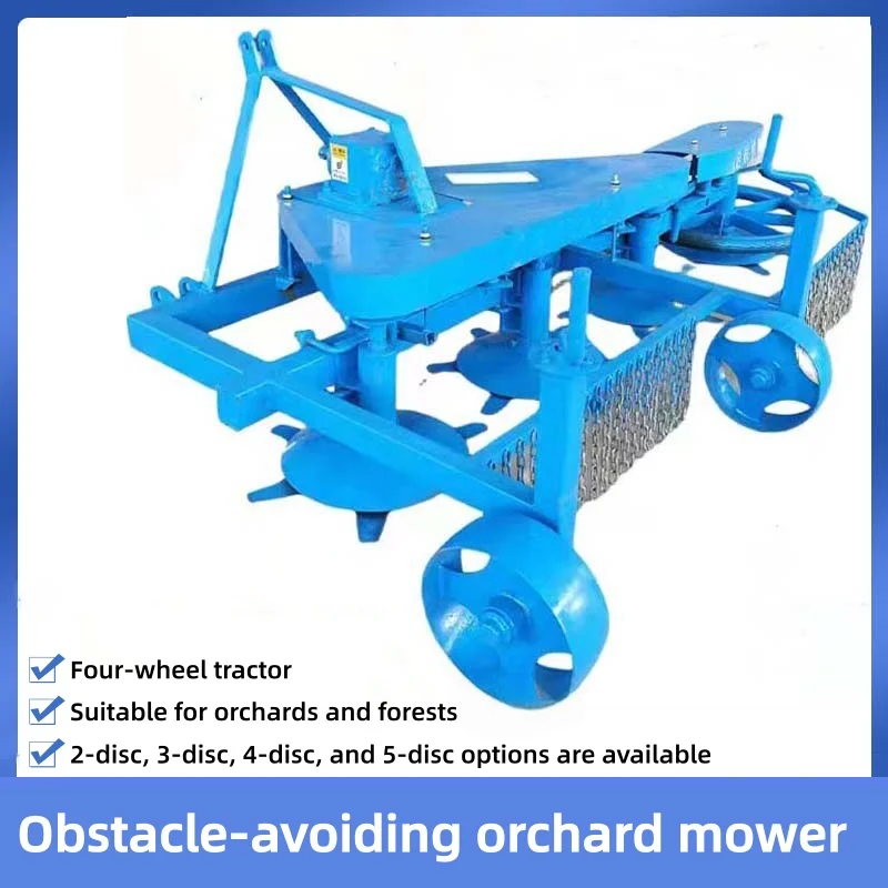 Heavy Duty Tractor Mounted Disc Mower PTO Transmission Rotary Disc Grass Mower Anti-Wrap Blade Design (Customized)