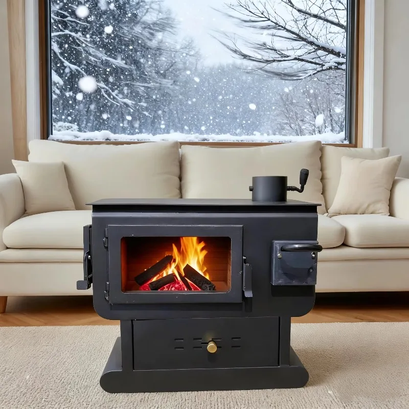 

Dual Fuel Indoor Heater Stove (Wood/Coal) - Efficient Heating for Winter