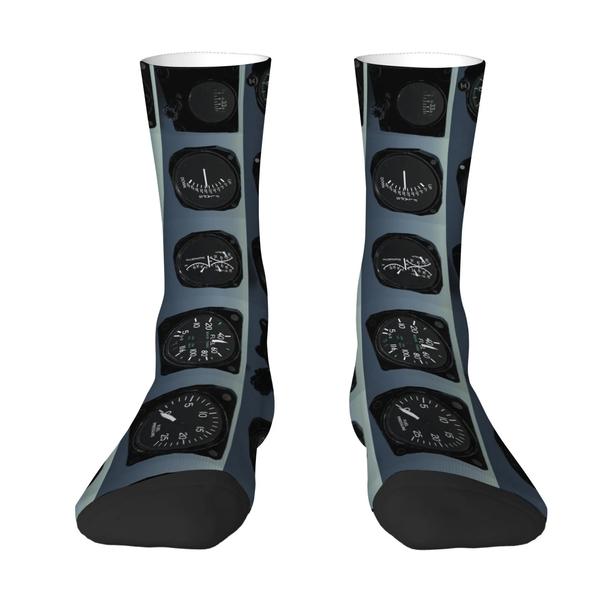 

Novelty Mechanical Dashboard Printed Men's Socks Comfortable Soft Socks Fun Stylish Retro Street Style Sports Fitness Socks