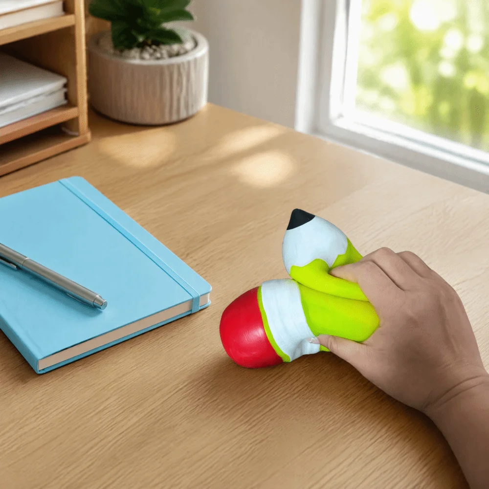 Simulation 25cm Squishy Eco-Friendly Slow Rising Fidget Cartoon Design Thick Pencil Shaped Children