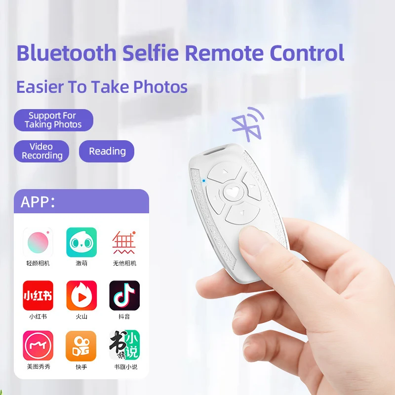 Rechargeable Multifunctional Bluetooth Selfie Stick Camera Controller For IPhone Xiaomi Samsung Android Phone Universal Remote