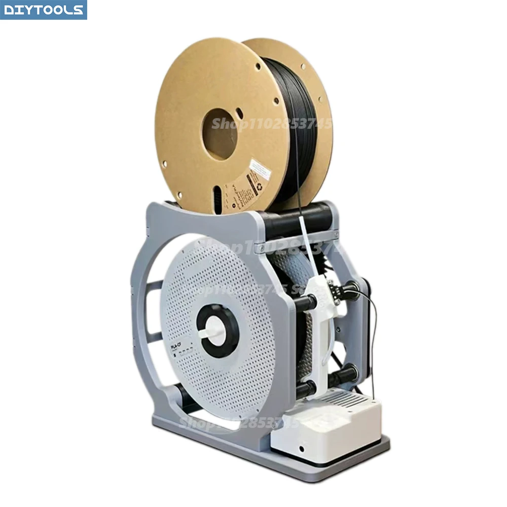 Wire Winder 3D-Printed Rewinder PETG Smart Cable Electric 3D Printing Coiler Consumables Reel Rewinding Machine Filament Spool D