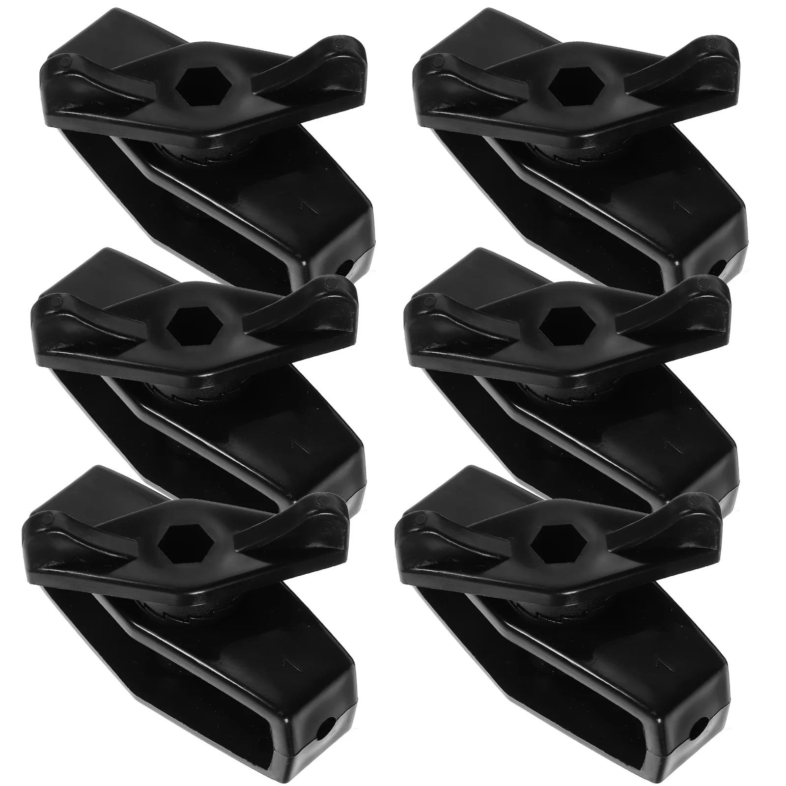 

6 Pcs Fences Tensioner Cable Tools Steel Wire Rope Tightener Black Plastic Garden Tool For Tensioning Wire Fence Line