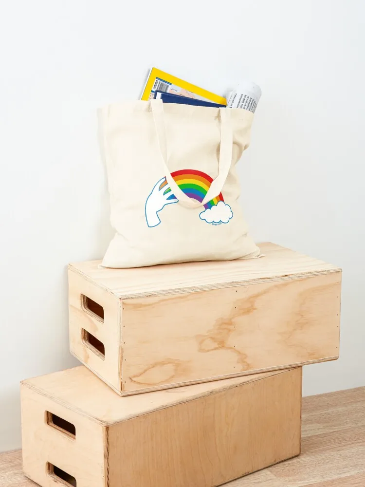 ASL Rainbow Tote Bag woman shopping bag shopper bags for women Women's handbag Women's tote bag