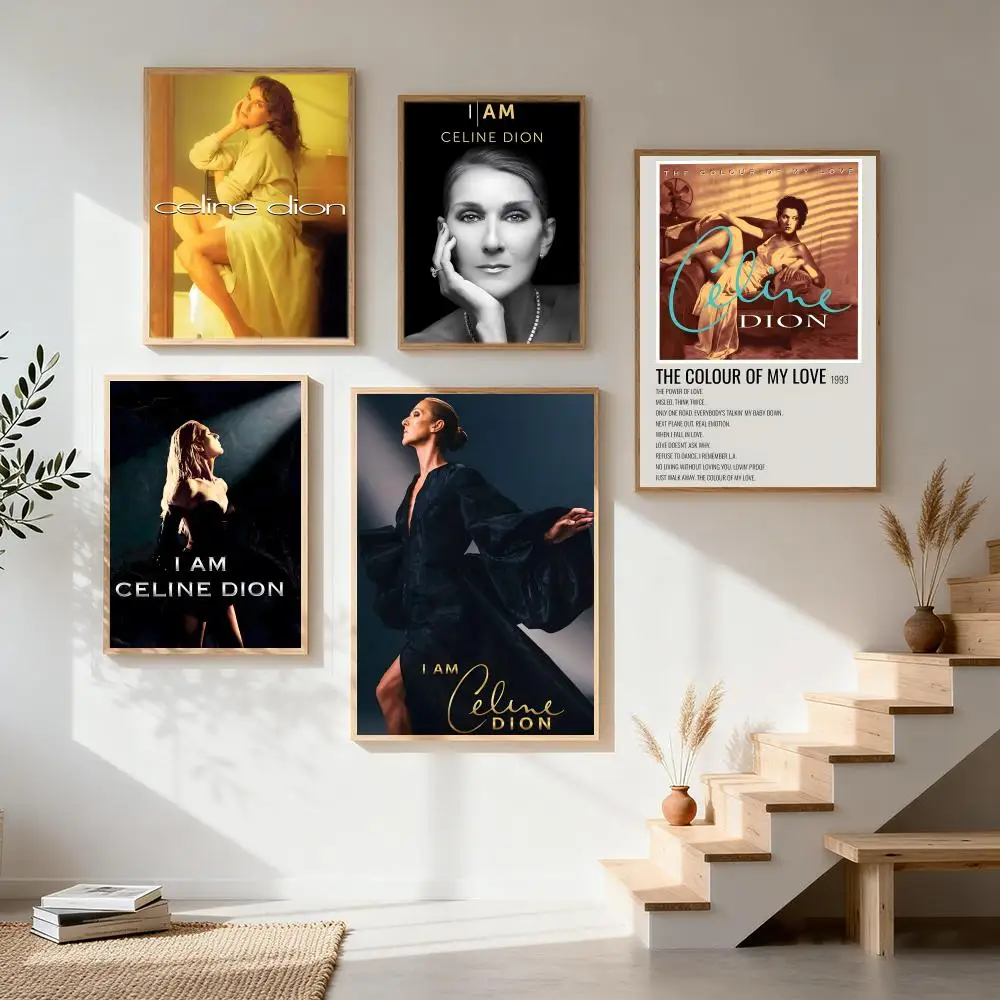 Singer  C-Celine D-Dion Poster Hot Sale HD Poster Wall Art H
