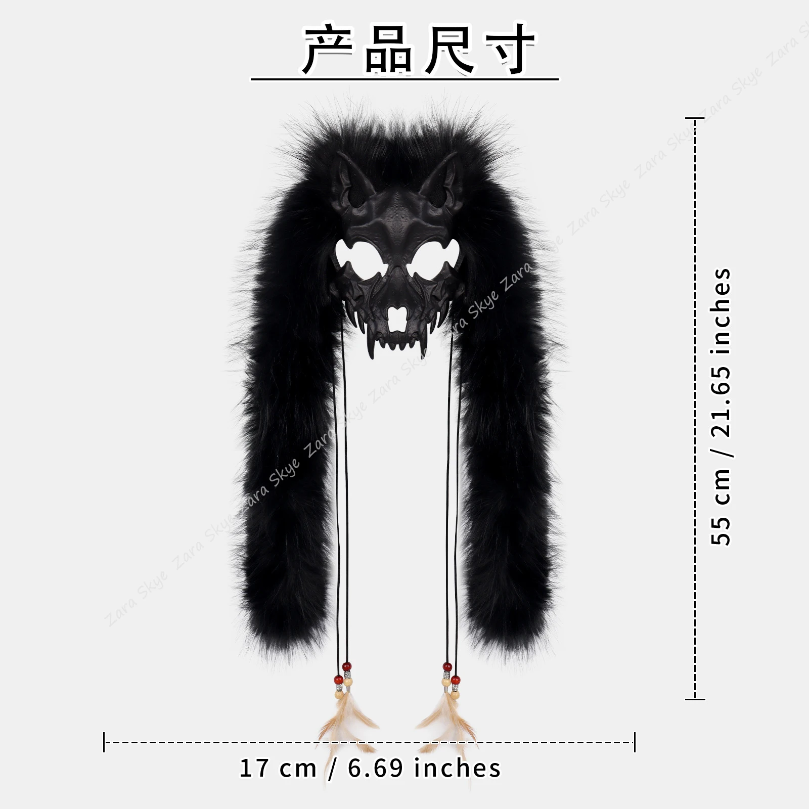 Werwolf-Maske, Cosplay-Kostüme, dekorative Tiermaske, pelziger Maskenmann, Pelzanzug-Kopfkigurumi, Halloween-Maskengeschenke, Kopfmaske