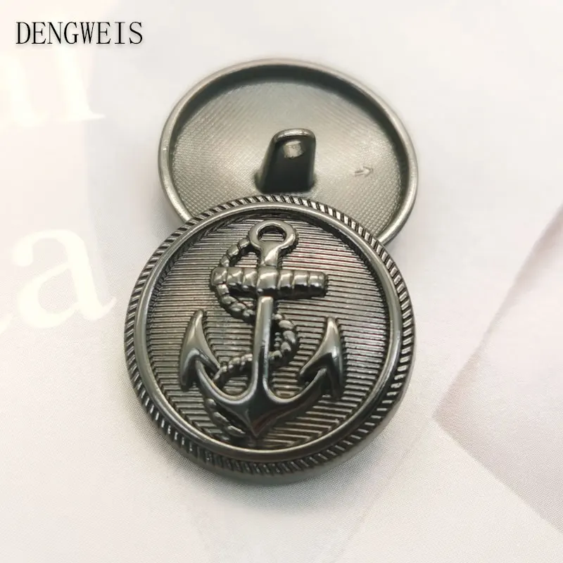 15/18/20/23/25mm Vintage Anchor Design Clothing Sewing Buttons Garment Overcoat Sewing Accessories Buttons for Clothing Crafts