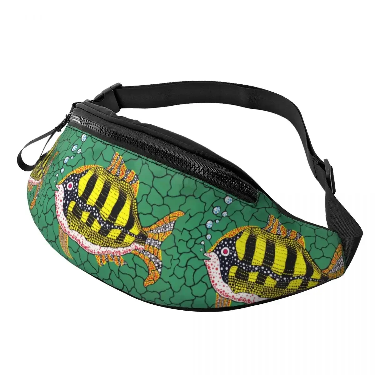 Yayoi Kusama Pumkin Fanny Bag Custom Abstract Painting Crossbody Waist Pack Men Women Running Phone Money Pouch