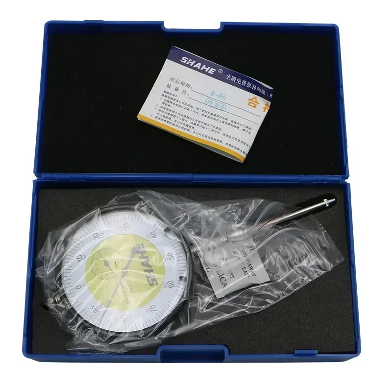 Shahe 0-5/0-10/0-20/0-30/0-50 mm 0.01 mm High Quality Dial Indicator Metric Dial Indicator Gauge 0.01mm