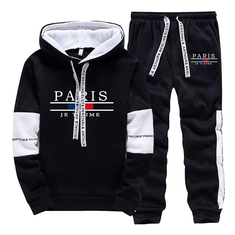 Hot Sales Men's Tracksuit Print Casual Hooded Sweatshirts Outdoors Sports Jogging Clothing 2026 Autumn Winter Quality Sportswear view 3