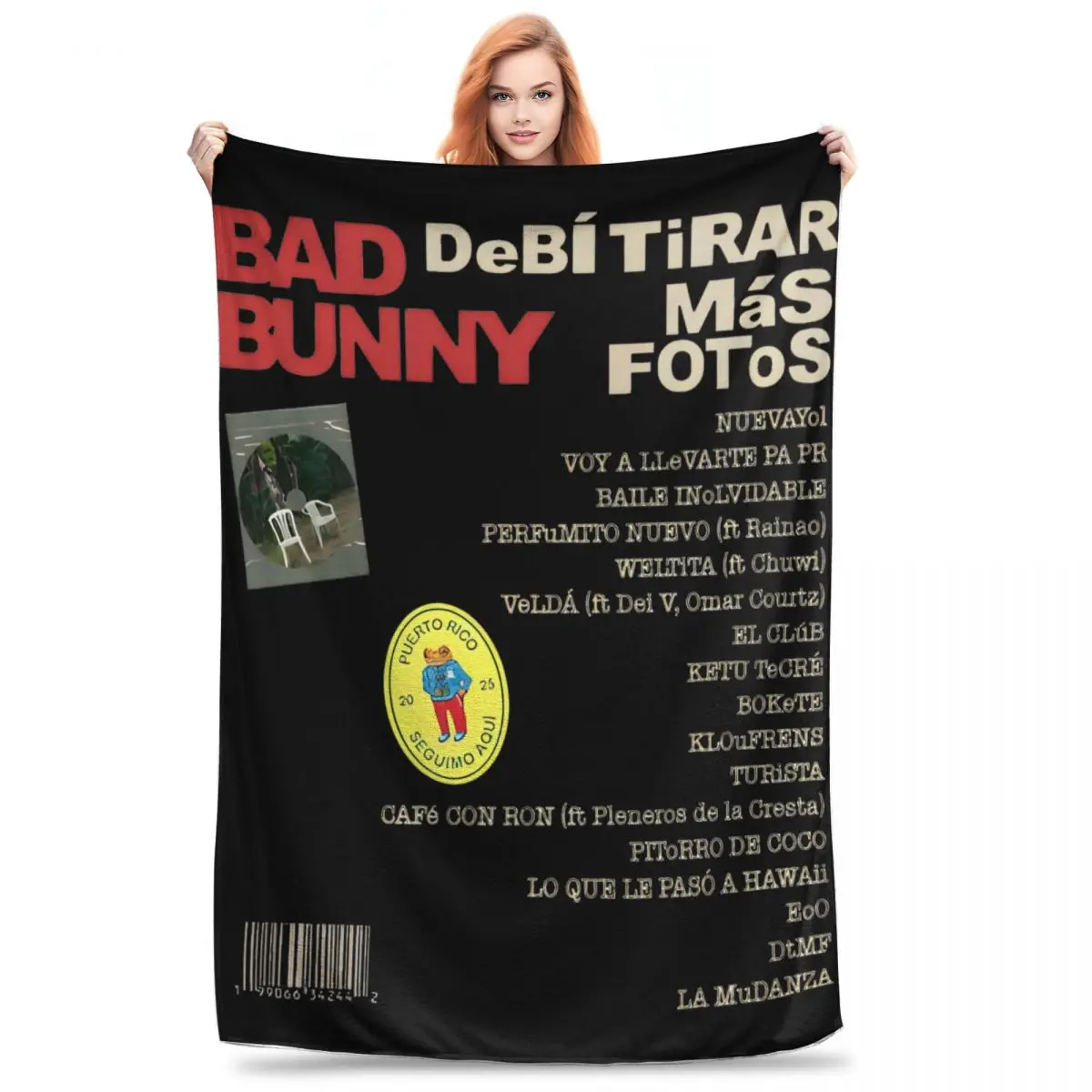 

Super Soft Bads Bunnys Throw Blanket Premium Fleece Flannel Debi Tirar Mas Fotos DTMF Blanket Cozy Warm Blankets All Season Use