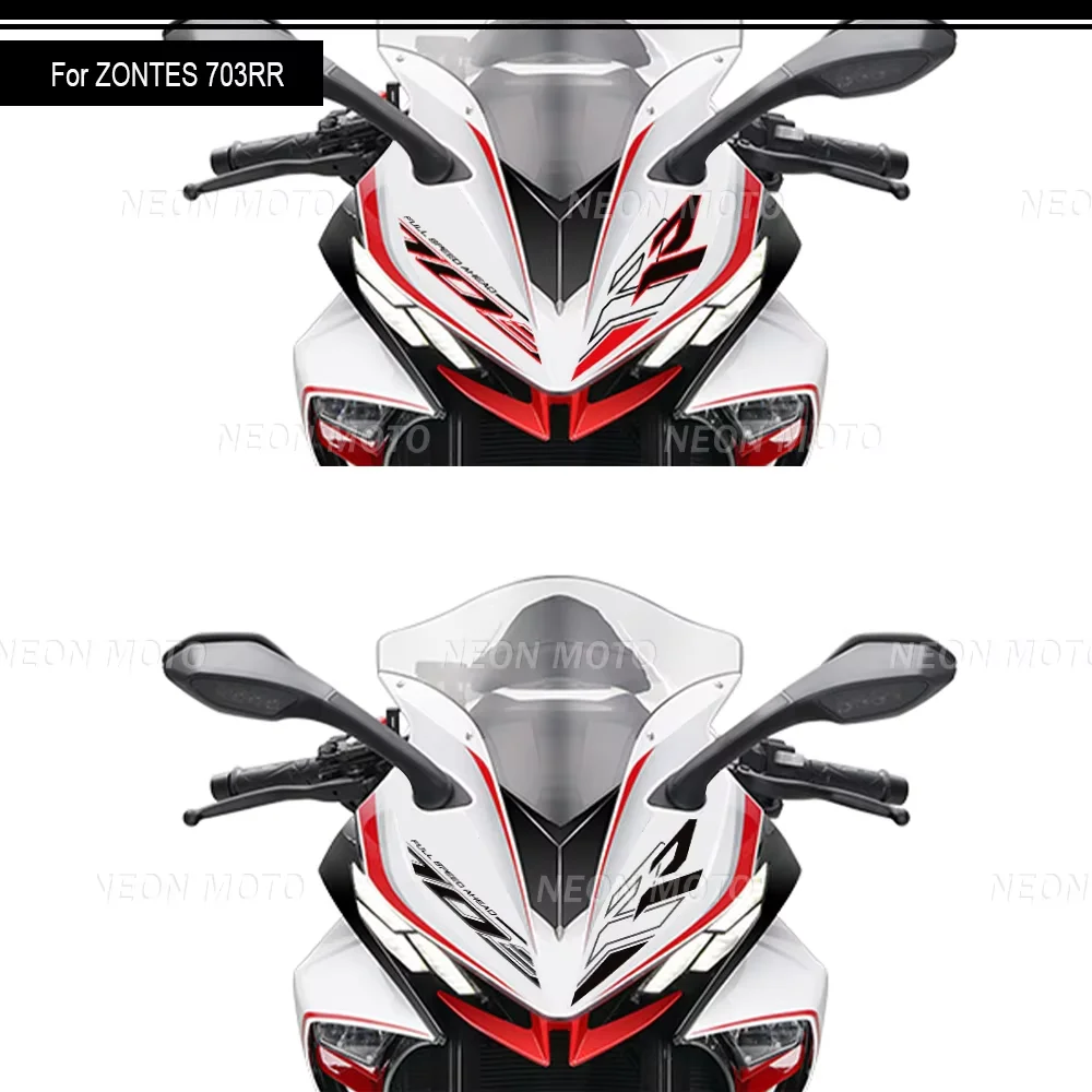 Naklejki na zbiornik motocyklowy 703 RR, przednie naklejki dekoracyjne, wodoodporne naklejki, akcesoria DO Zontes 703RR ﻿ 2025 2026
