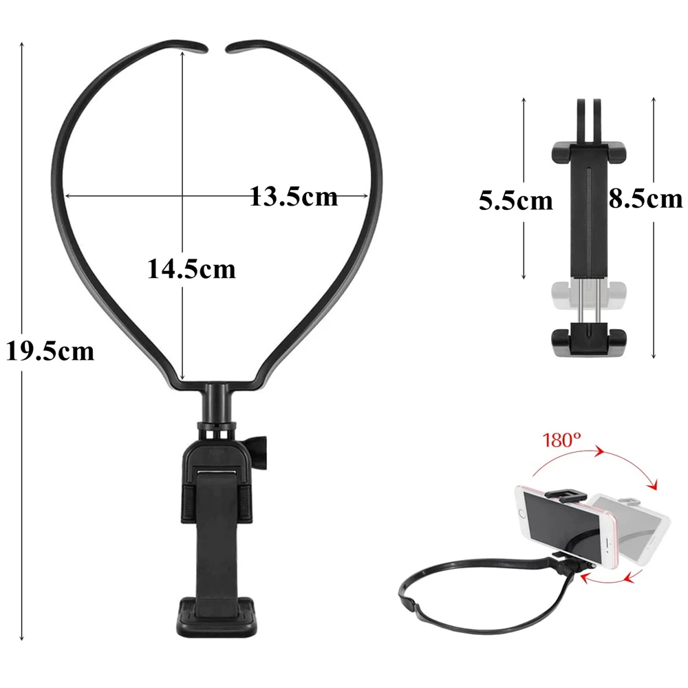 Neck Hold Mount Lanyard Strap for GoPro 11 10 9 8 7 6 5 Action Camera and Phone Video Shooting Smartphone Selfie Neck Holder