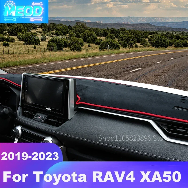 MEOD For Toyota RAV4 XA50 2019 2020 2021 2022 2023 2024 RAV 4 Hybrid Car Dashboard Cover Dash Mat Sun Shade Pad Accessories