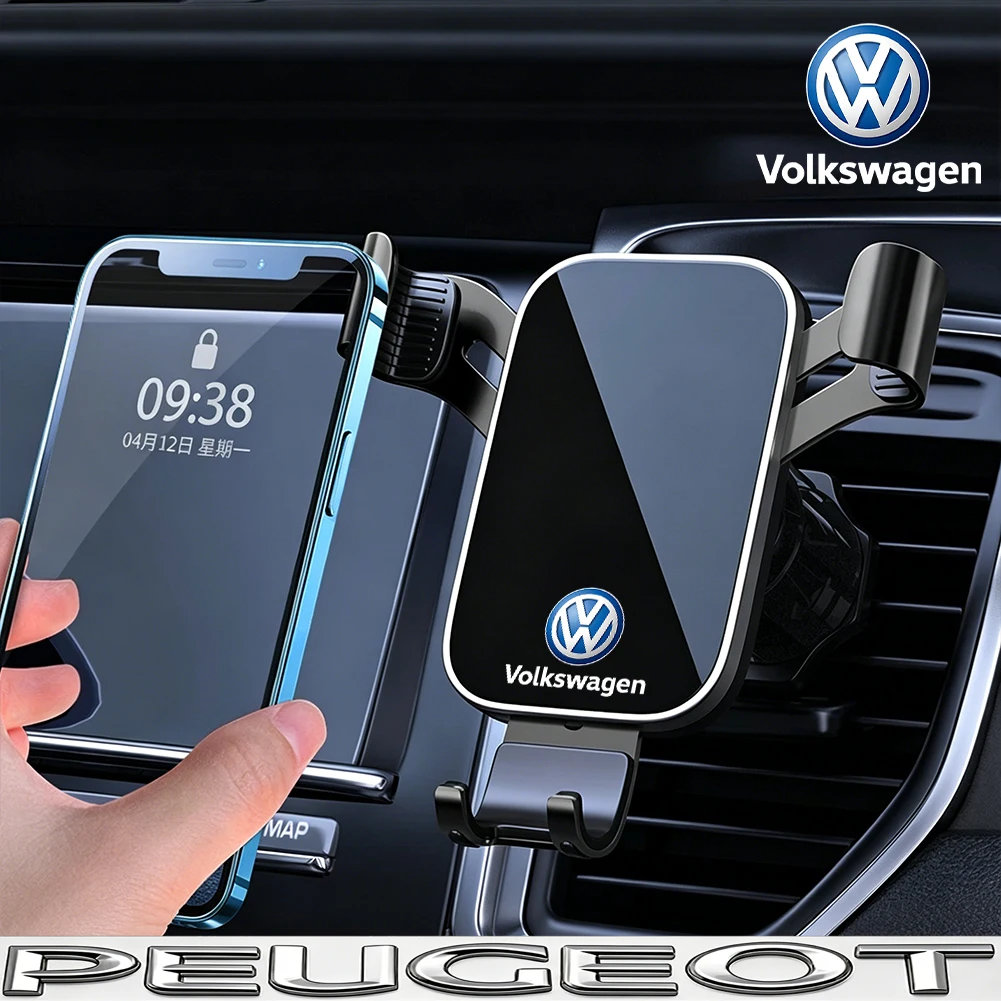 1 Stück Auto-Handyhalterung Lüftungsclip-Halterung Mobiltelefon-Ständer für VW Golf Tiguan T-Roc Polo Passat ID.4 T-Cross ID.3 Taigo ID.7
