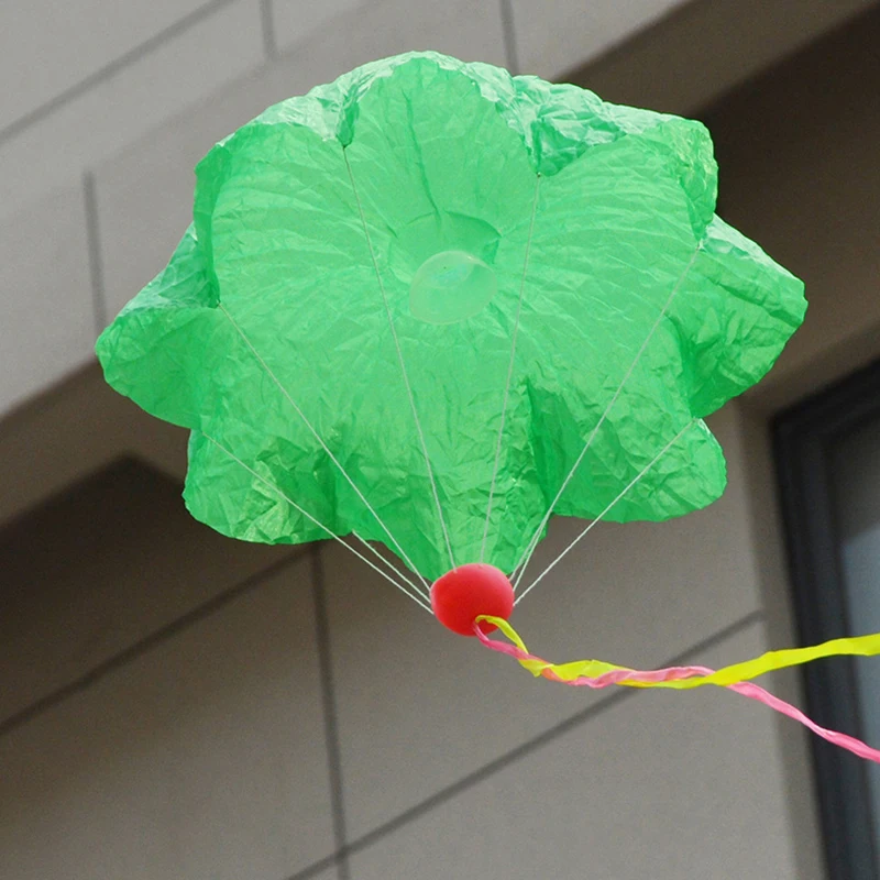 ألعاب مظلة كبيرة للأطفال يتم إلقاؤها يدويًا ، ألعاب رياضية للأماكن الخارجية ، تفاعلية بين الوالدين والطفل ، رحلة طيران فائقة الارتفاع ، 55: