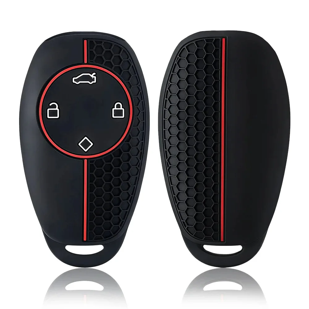 4 Button Silicone Remote Car Key Case Holder Keychain key ring For Zero run t03 2022 c11 s01 C01 Key Case Accessories