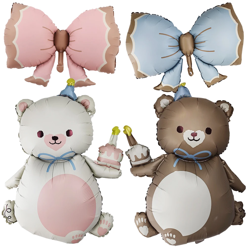 어린이 생일 풍선, 풍선 대형 활 테디 베어 포일 풍선, 베이비 샤워, 생일 파티 장식 용품