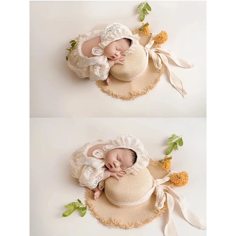 신생아 사진 촬영 레이스 의상 보름달 사진 산후 사진 촬영 의상 신생아사진   ベビー　コスチューム
