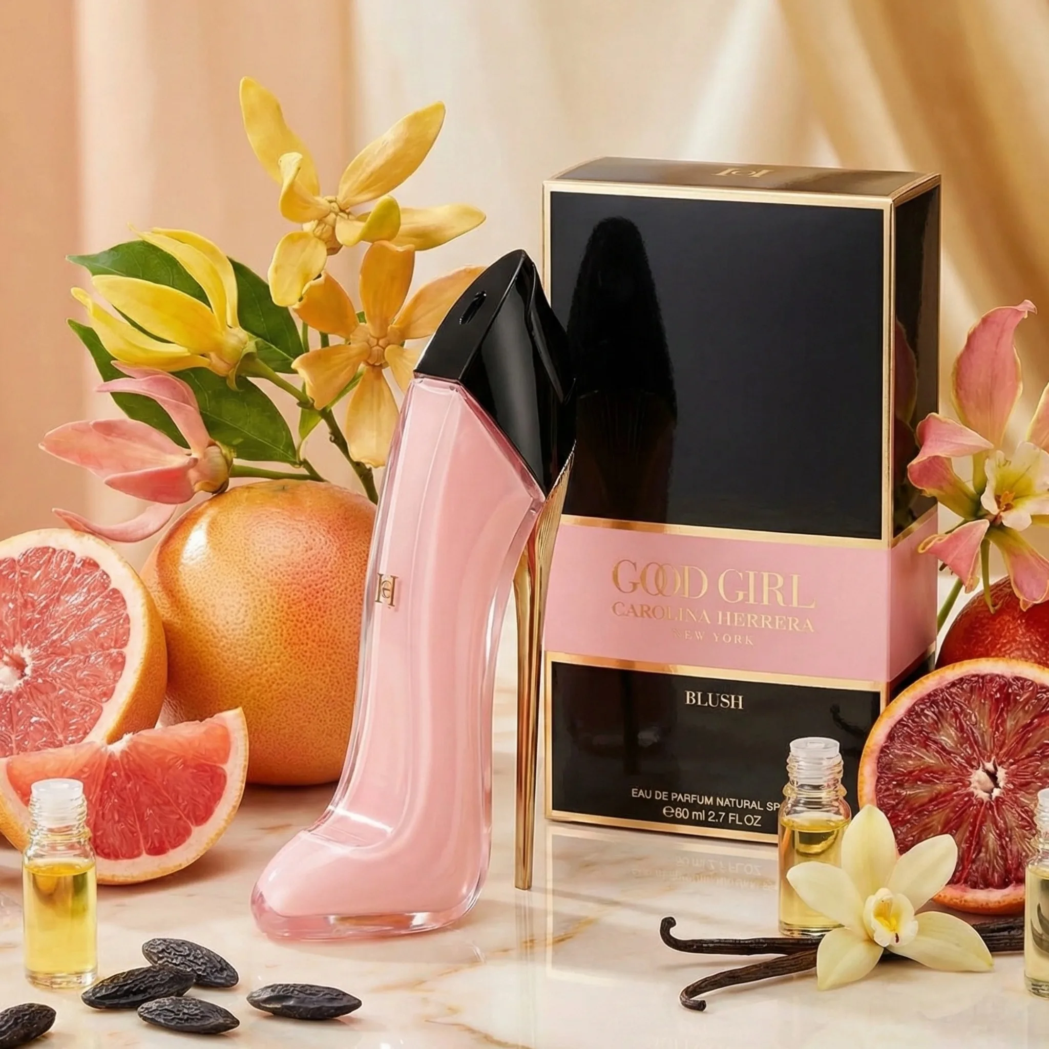 น้ำหอม Carolina Herrera Good Girl Blush EDP สำหรับผู้หญิง ขนาด 125 มล. กลิ่นพรีเมียม นิช ซิตรัส ยีลัง วานิลลา