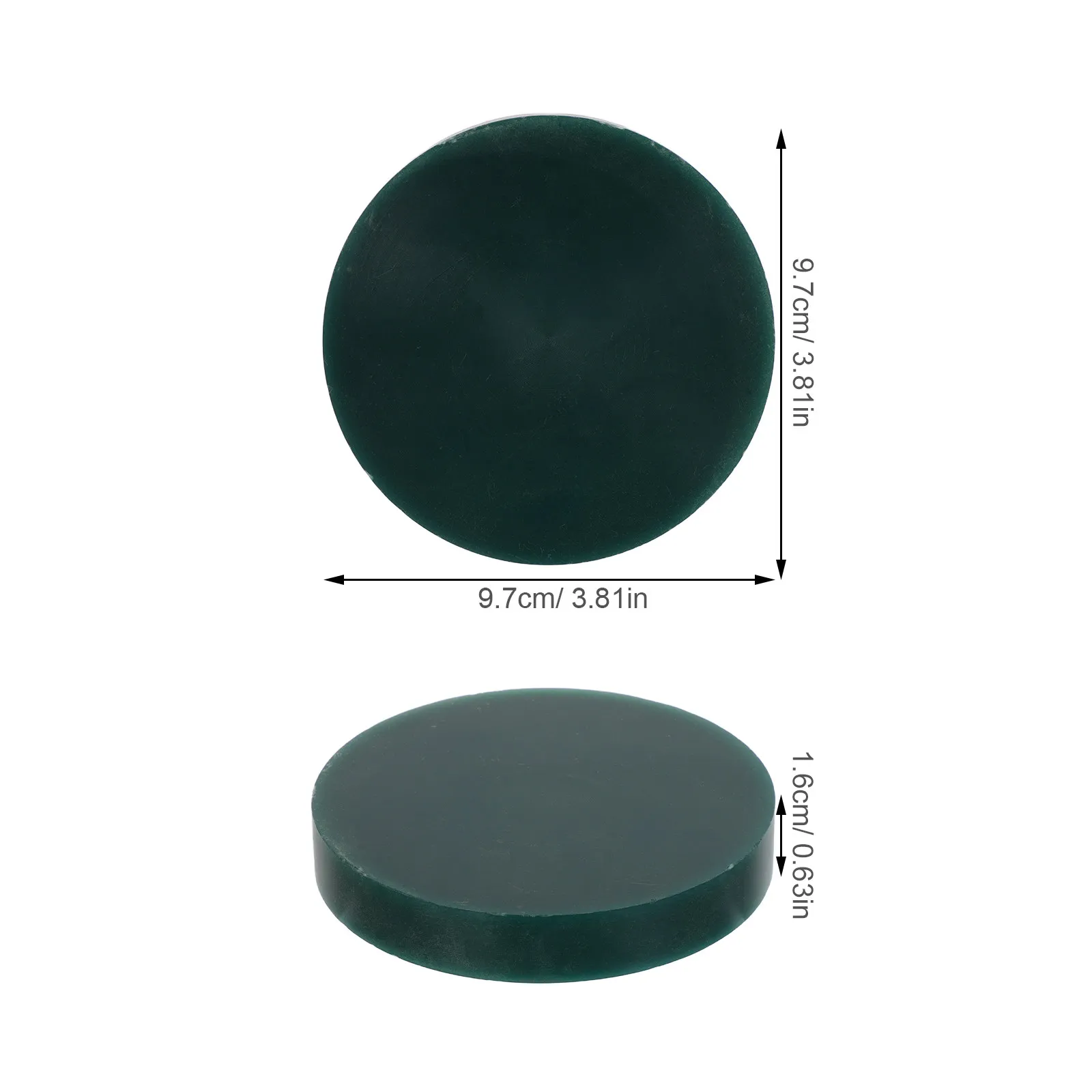 Jewelry Wax Carving Block Green Hard Wax for Casting Stable Round Shape 4x4x0.6 Inch Jewelry Making Sculpting Molding Cad Cam view 3
