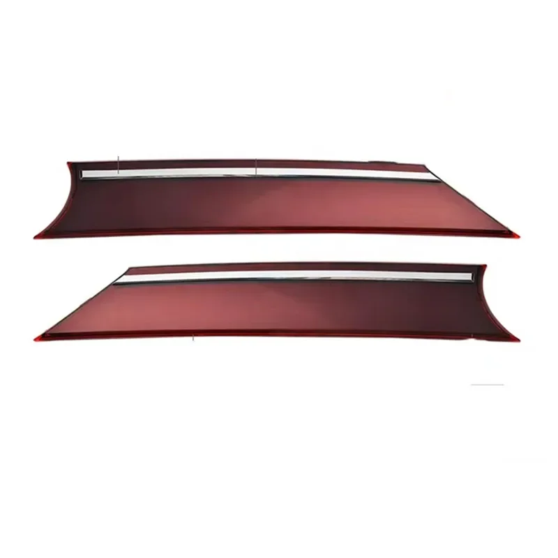 Car modified For VW Tiguan 2018 2019 2020 2021 2022 RED chrome Rear Door Trunk Lid Cover Trim reflect light taillight