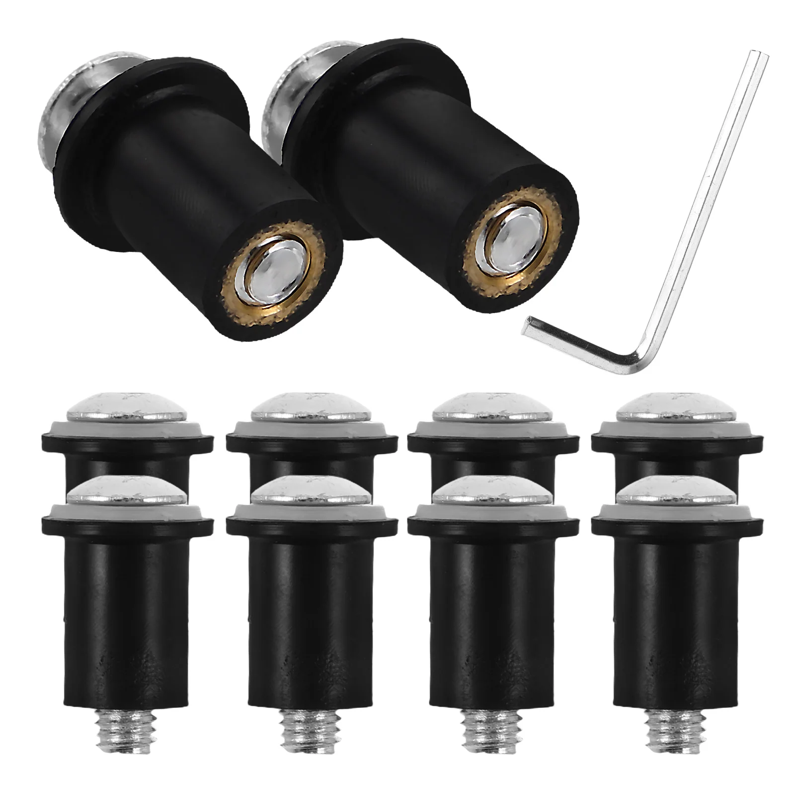 

10 Pcs Windshield Screws Nuts Motorbike Windscreen Body Mounting Accessories Fasteners Bolts
