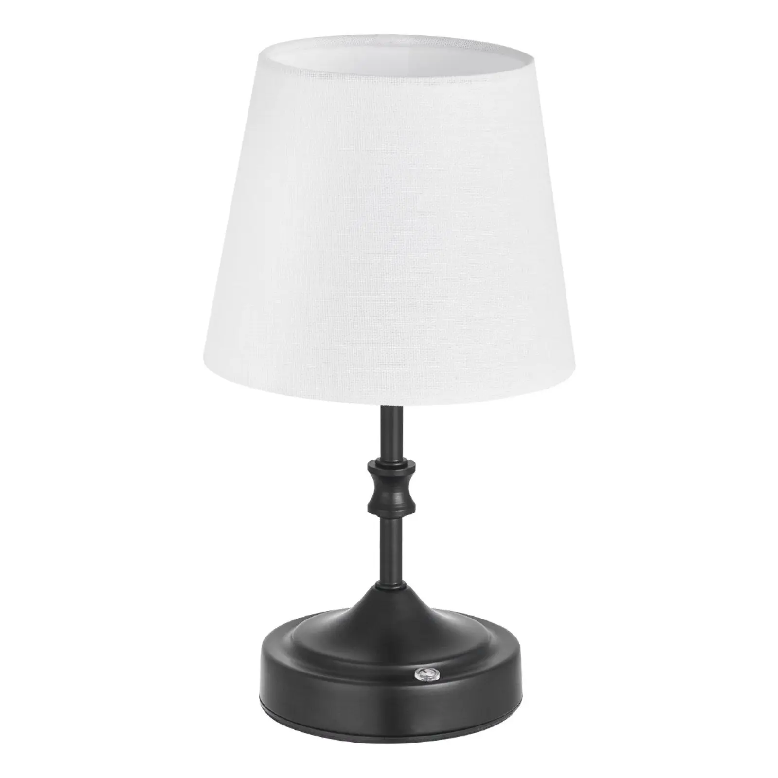 

Cordless Table Lamp Rechargeable Battery Small Desk Lamp Fabric Shade Black