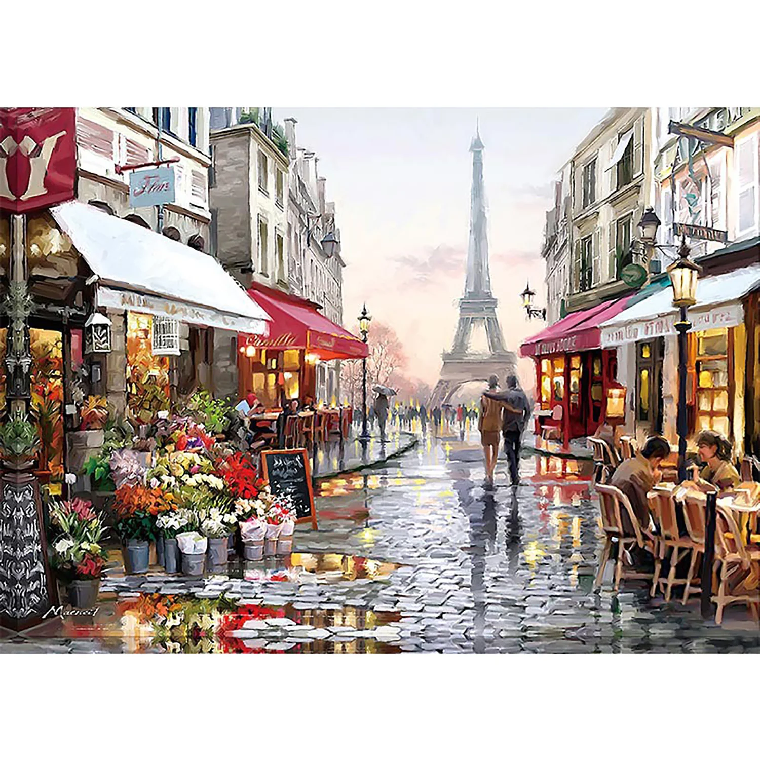 Travel View Jigsaw Puzzle 500‑2000pcs Venice Canal Paris Street Tropical Beach Mountain Cabin Paper Puzzle for Adults Wall Decor