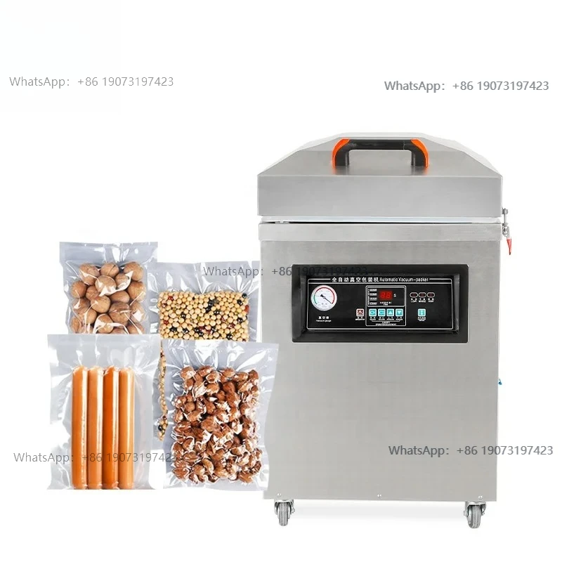 Dz430 Industrial Single Chamber Vertical Dry Rice Fish Fruit Nuts Whole Chicken Electric Sealer Automatic Vacuum Packing Machine