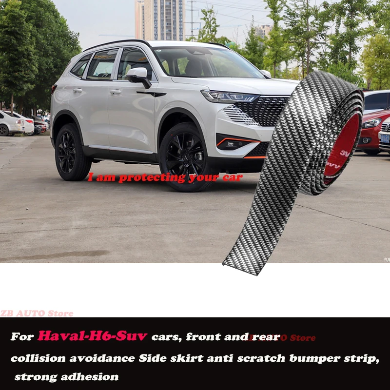 

Strong adhesive bumper strip, front and rear lip side skirts, collision and scratch resistant, suitable For Haval H6 Suv