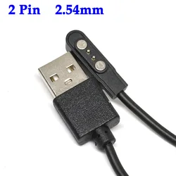 2Pin Pogo Magnet Cable for Kids Smart Watch Charging Cable USB 2.0 Charge Cable for Q750S T88 A20 A20S TD05 V6G Magnetic Charger