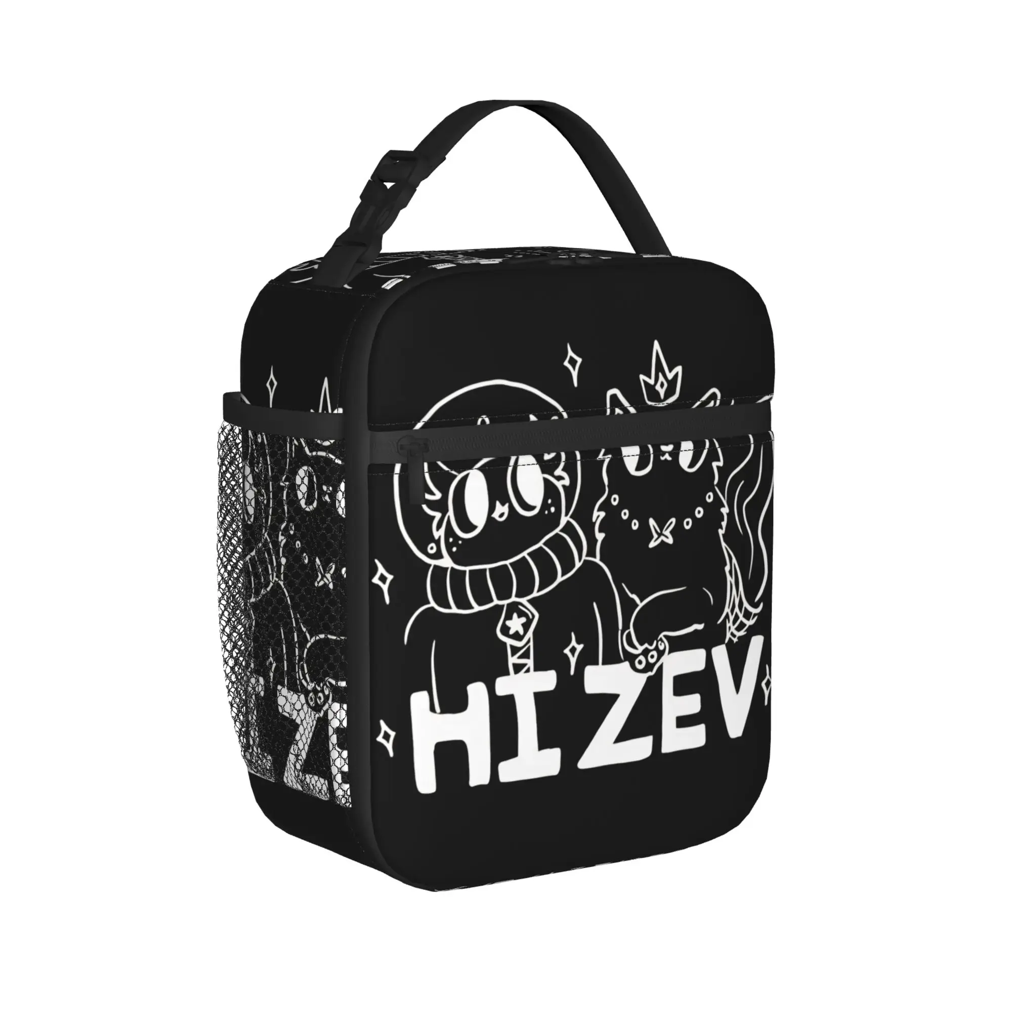 Dungeon Crawler Carl Lunch Bag Hi Zev!  Casual Lunch Box For Child Outdoor Picnic Portable Zipper Cooler Bag Thermal Lunch Bags