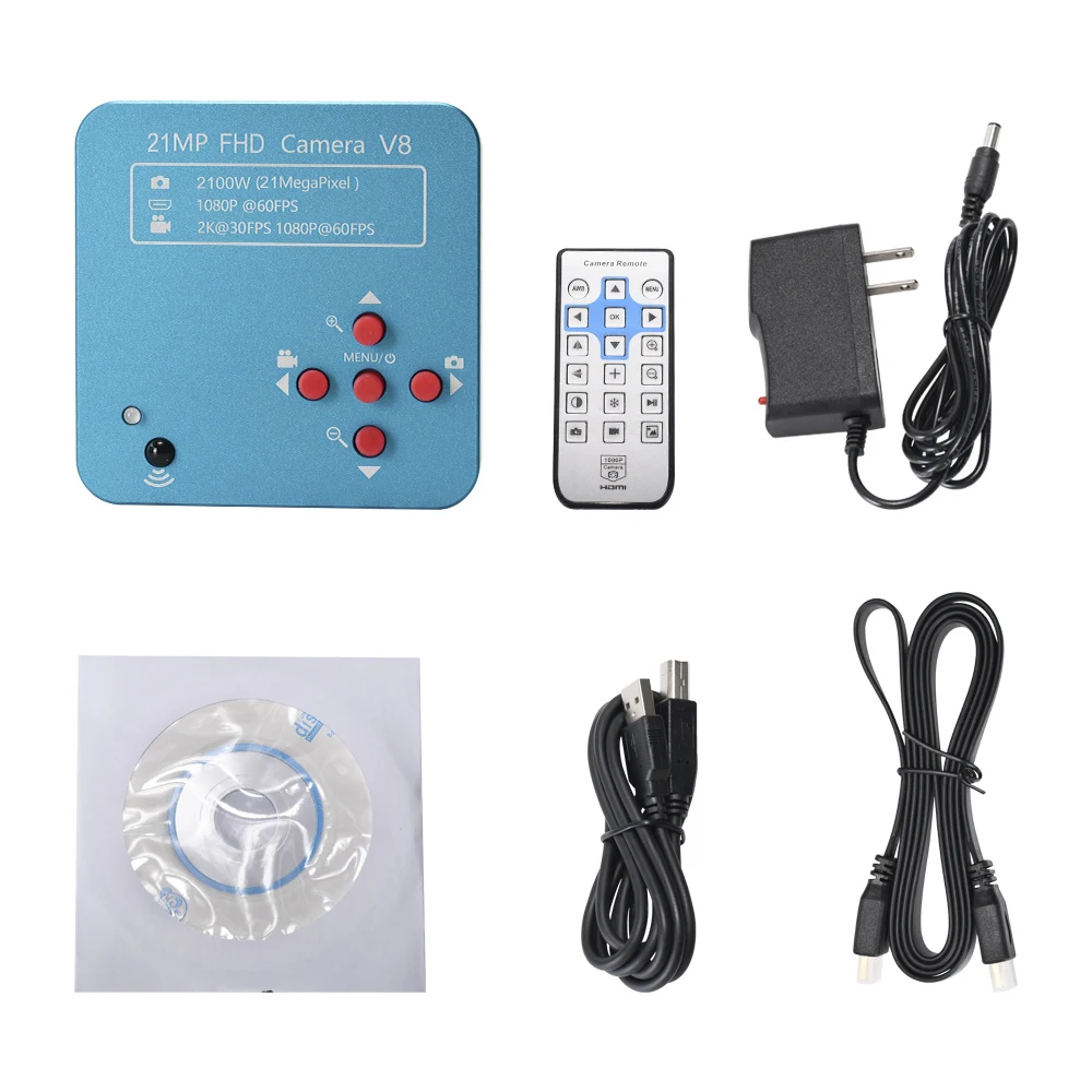 Câmera Industrial Digital HAYEAR Real True 2K Ultra HD com Sensor CMOS de 1/2.3 polegadas para Microscópio de Vídeo Digital para Joalheria, Soldagem e Reparo de PCB