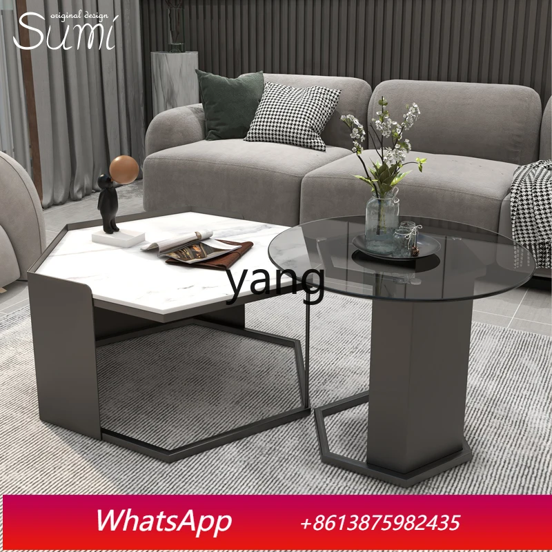 

MM hexagonal coffee table size combination light luxury modern simple small apartment living room sofa table