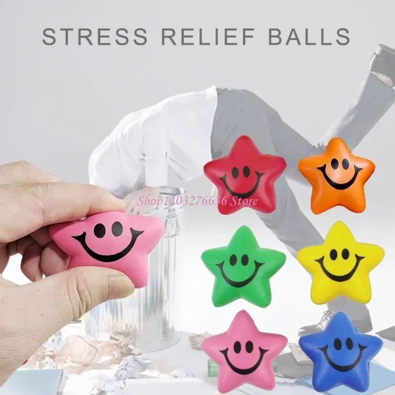 R6FDクリエイティブスマイルフェイススモールスターのフィギュアマルトースノベルティギャグテーブルおもちゃ